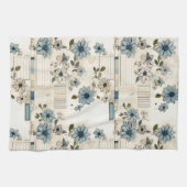 Vintages Blumenmuster Geschirrtuch (Horizontal)