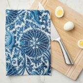 Vintages Blumenmuster Geschirrtuch (Viertel Falte)