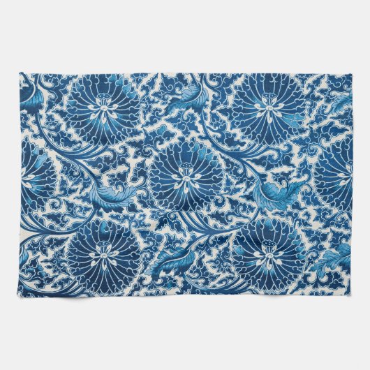 Vintages Blumenmuster Geschirrtuch (Horizontal)