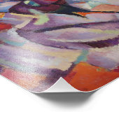 Vintages Blumenmuster Gladiolus Fotodruck (Ecke)