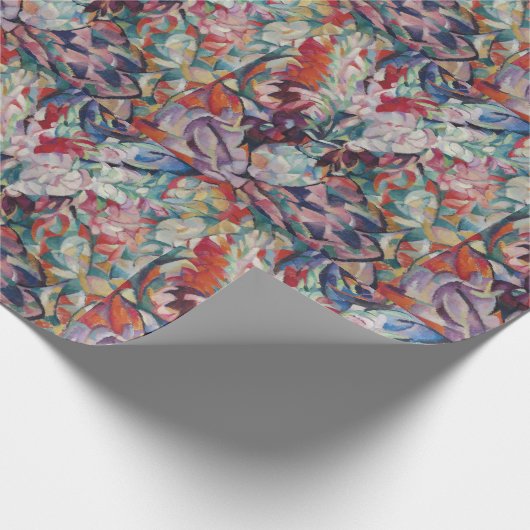 Vintages Blumenmuster Gladiolus Geschenkpapier (Ecke)