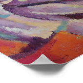 Vintages Blumenmuster Gladiolus Poster (Ecke)