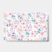 Vintages Blumenmuster Handfarbe Ausweis (Back)