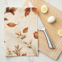 Vintages Blumenmuster in Orangenorange