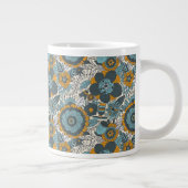 Vintages Blumenmuster Jumbo-Tasse (Rechts)