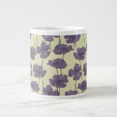 Vintages Blumenmuster Jumbo-Tasse (Vorderseite)
