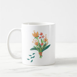 Vintages Blumenmuster Kaffeekuchen Kaffeetasse