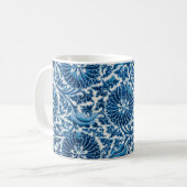 Vintages Blumenmuster Kaffeetasse (Vorderseite Links)
