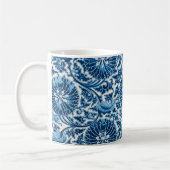 Vintages Blumenmuster Kaffeetasse (Links)
