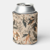 Vintages Blumenmuster kann kühler werden Dosenkühler (Kanne Rückseite)