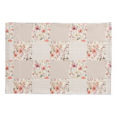 Vintages Blumenmuster Kissenbezug (Rückseite)