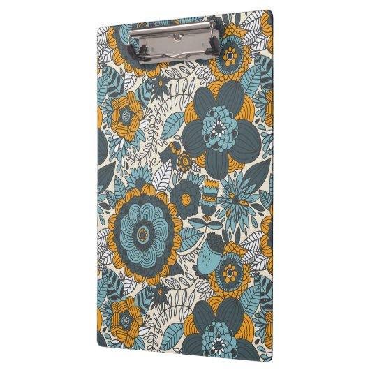 Vintages Blumenmuster Klemmbrett (Links)