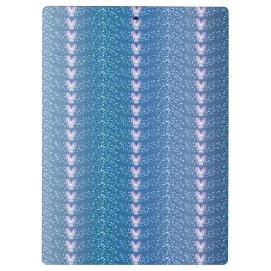 Vintages Blumenmuster Klemmbrett (Rückseite)