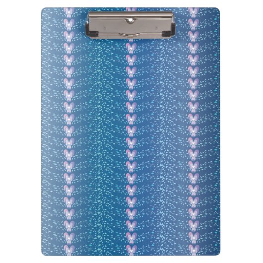 Vintages Blumenmuster Klemmbrett (Vorderseite)