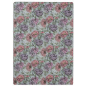 Vintages Blumenmuster Klemmbrett (Rückseite)