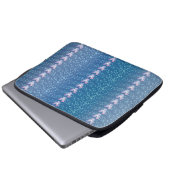 Vintages Blumenmuster Laptopschutzhülle (Vorne Knopf)