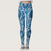 Vintages Blumenmuster Leggings (Vorderseite)