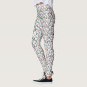Vintages Blumenmuster Leggings (Links)