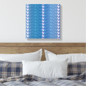 Vintages Blumenmuster Leinwanddruck (Insitu (Schlafzimmer))