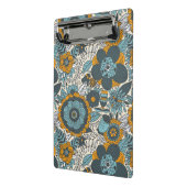 Vintages Blumenmuster Mini Klemmbrett (Gewinkelt2)