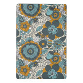 Vintages Blumenmuster Mini Klemmbrett (Rückseite)