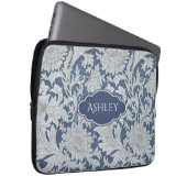 Vintages Blumenmuster mit benutzerdefiniertem Mono Laptopschutzhülle (Vorne Rechts)