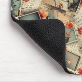 Vintages Blumenmuster Mousepad (Ecke)