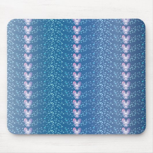 Vintages Blumenmuster Mousepad (Vorne)