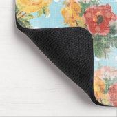 Vintages Blumenmuster Mousepad (Ecke)