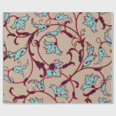 Vintages Blumenmuster. Nahtloses Muster, Geschenkpapier (Flach)