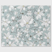 Vintages Blumenmuster. Nahtloses Muster Geschenkpapier (Flach)