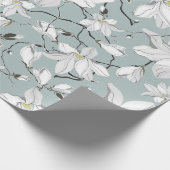 Vintages Blumenmuster. Nahtloses Muster Geschenkpapier (Ecke)