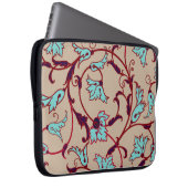 Vintages Blumenmuster. Nahtloses Muster, Laptopschutzhülle (Vorne Rechts)