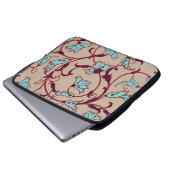 Vintages Blumenmuster. Nahtloses Muster, Laptopschutzhülle (Vorne Knopf)