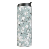 Vintages Blumenmuster. Nahtloses Muster Thermosbecher (Nach links gedreht)
