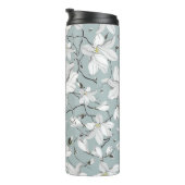Vintages Blumenmuster. Nahtloses Muster Thermosbecher (Nach rechts gedreht)