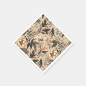 Vintages Blumenmuster Papier Napkin Serviette (Ecke)