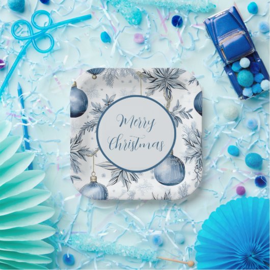 Vintages Blumenmuster Pappteller (Party)