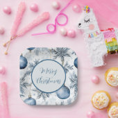 Vintages Blumenmuster Pappteller (Party)