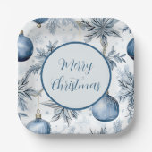 Vintages Blumenmuster Pappteller (Vorderseite)