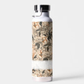 Vintages Blumenmuster Persönliche Wasserflasche Trinkflasche (Rechts)