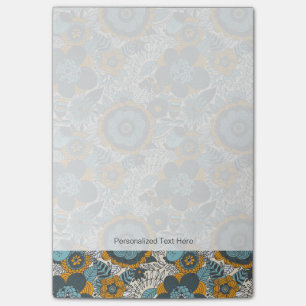 Vintages Blumenmuster Post-it Klebezettel