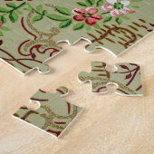 Vintages Blumenmuster Puzzle (Seite)