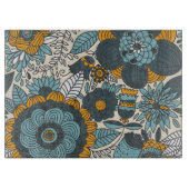 Vintages Blumenmuster Schneidebrett (Vorderseite)