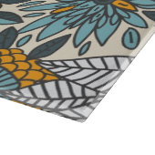 Vintages Blumenmuster Schneidebrett (Ecke)
