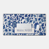 Vintages Blumenmuster Schreibtischunterlage (Tastatur & Maus)