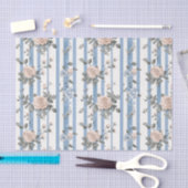 Vintages Blumenmuster Seidenpapier (Handwerk)