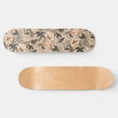Vintages Blumenmuster-Skateboard Skateboard (Horizontal)