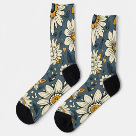 Vintages Blumenmuster Socken