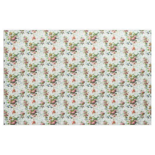 Vintages Blumenmuster Stoff (Fat Quarter (45,7 x 55,9 cm))